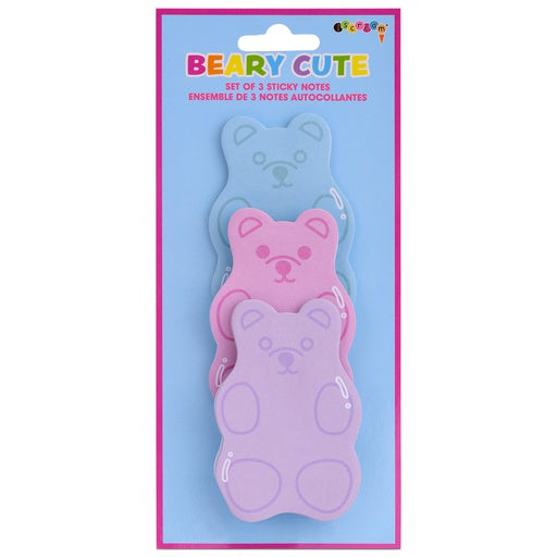 Beary Cute Set of 3 Sticky Notes
