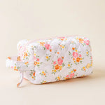 Essentials Quilted Cosmetic Pouch- Endless Daydream Cream