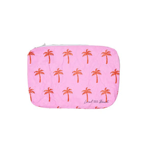 Pink Neon Palms Water Resistant Tyvek Pouch