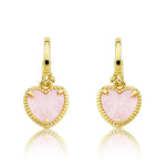 Mother of Pearl Heart Hanging Earring