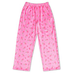 Sweet Pink Flowers Plush Pants