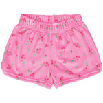 Sweet Pink Flowers Plush Shorts