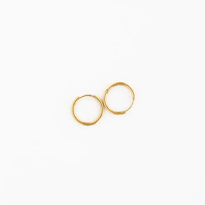 Endless Hoop Thin Gold 10mm