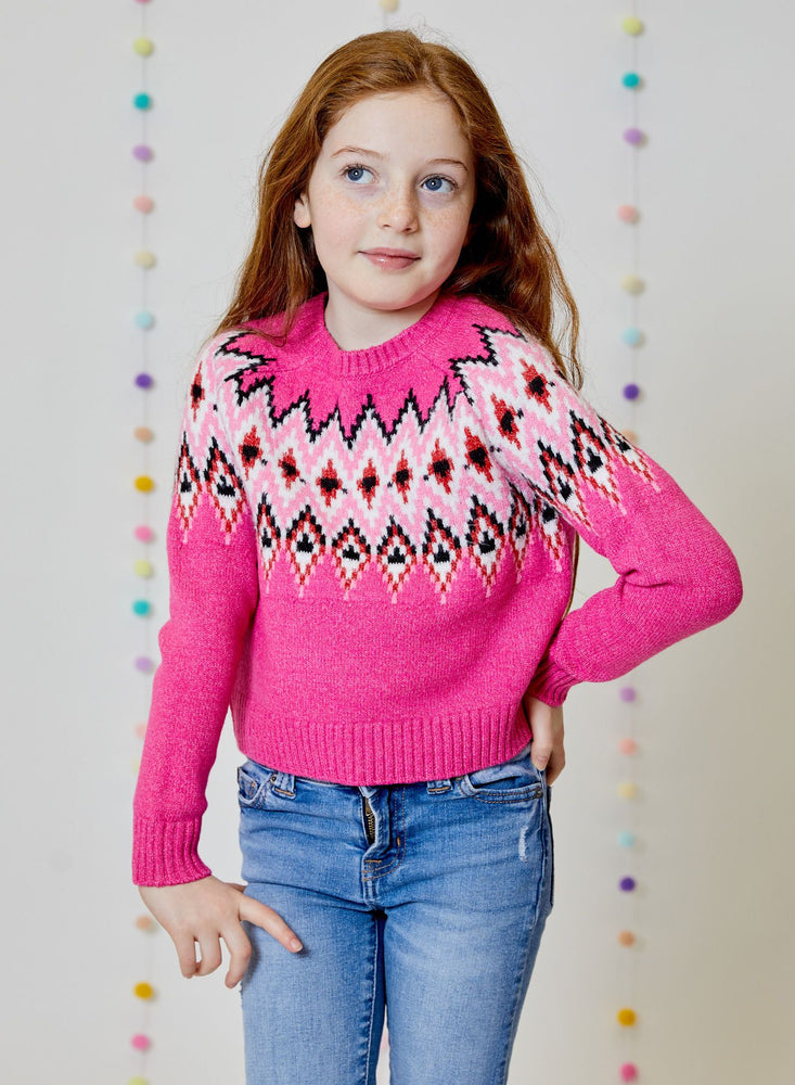 Pink Dream Fair Isle Sweater