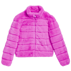 Orchid Faux Fur Puffer Jacket