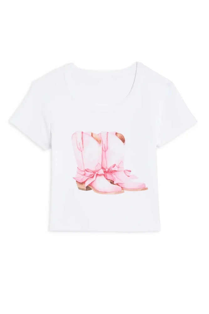 Katie J Cowgirl Boots Graphic Tee