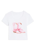 Katie J Cowgirl Boots Graphic Tee