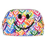 Corey Paige Hearts Oval Cosmetic Bag