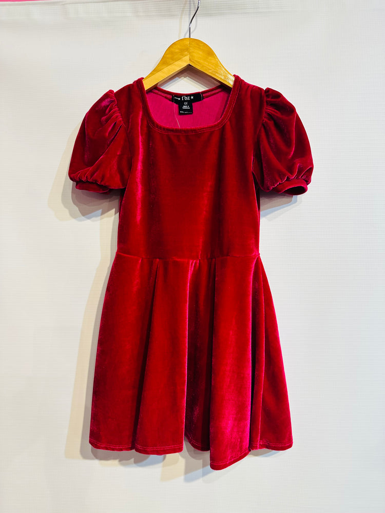 Fuschia Velvet Dress