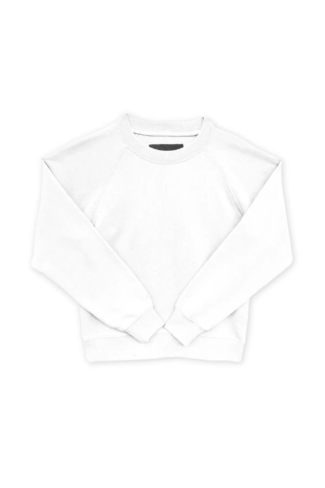 White Shane Oversized Crew Sweatshirt