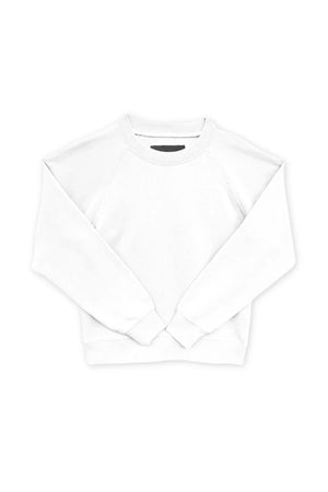 White Shane Oversized Crew Sweatshirt