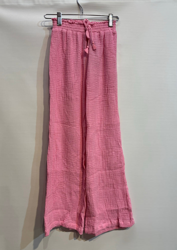 Pink Eyelet Tie Dye Knit Top