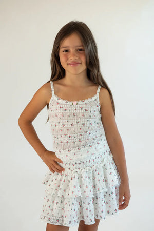 FBZ Flower Knit Ruffle Skirt