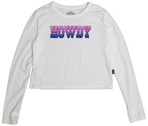 T2Love Boxy Tee w/Thumbholes Howdy