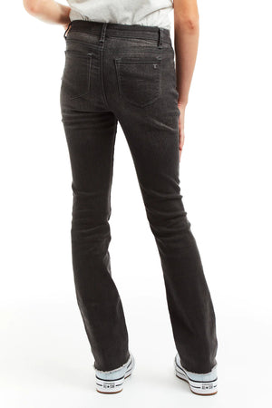 Tractr Grey Hi Rise Slim Boot Cut Jeans