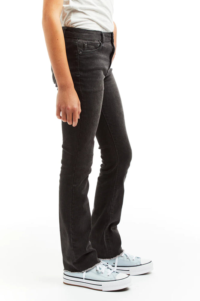 Tractr Grey Hi Rise Slim Boot Cut Jeans