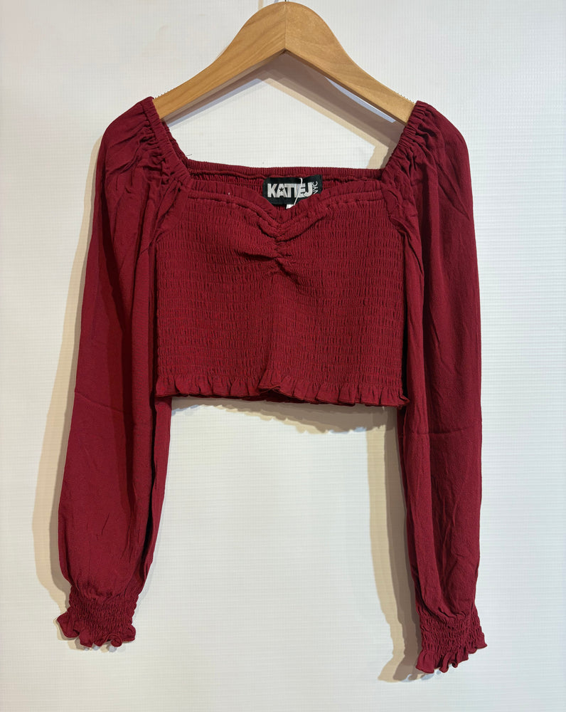 Chloe Mulberry Long Sleeve Top