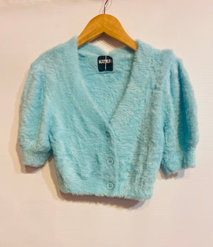 Aqua Mara Puff Short Sleeve Cardigan