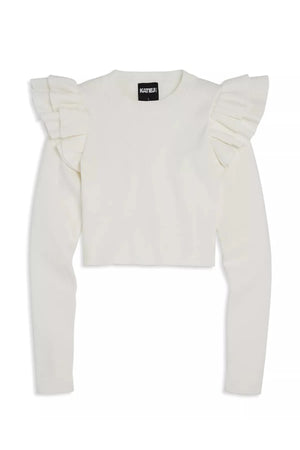 Winter White Long Sleeve Isla Top