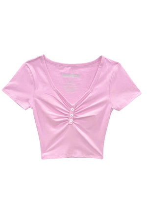 Katie J Baby Pink Keely Top