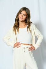 Ivory Black Hacci Hoodie