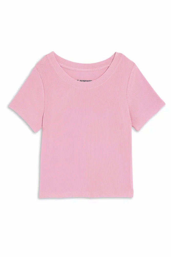 Katie J NYC Dusty Mauve Livi Ribbed Tee