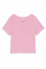 Katie J NYC Dusty Mauve Livi Ribbed Tee