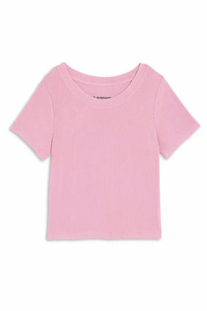 Katie J NYC Dusty Mauve Livi Ribbed Tee