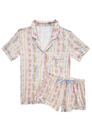 Shabby Floral Stripe Lynn Print Lounge Set