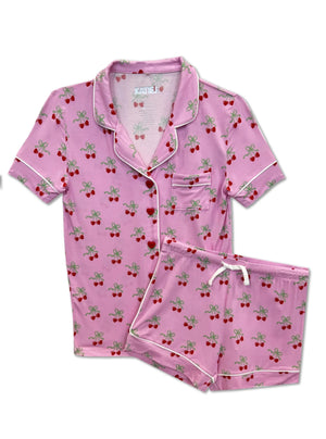 Cherry Bow Lynn Print Lounge Set