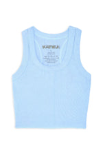 Katie J Livi Baby Blue Crop Tank