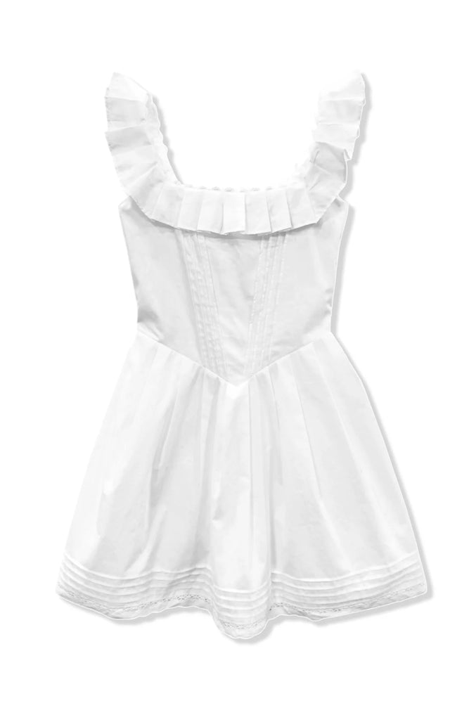 Katie J Sweet Cotton Mabel Dress White