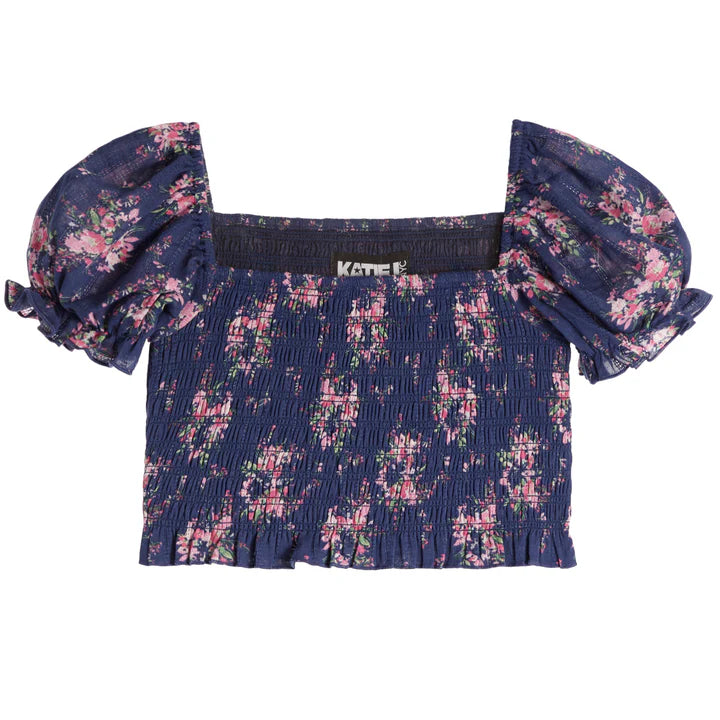 Evening Blue Bouquet Marlee Top