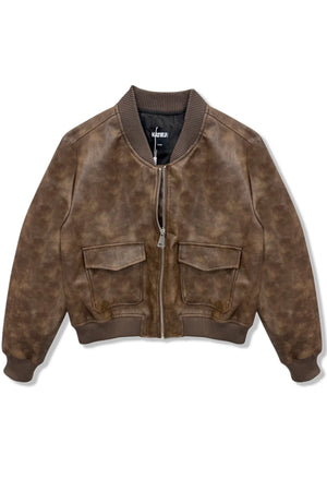 Katie J NYC Maverick Vegan Leather Bomber