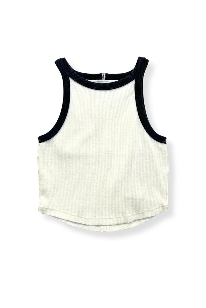 Ecru & Black May Tank