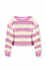 Megan Baby Pink Striped Sweater