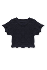 Black Maizie Stretch Tee