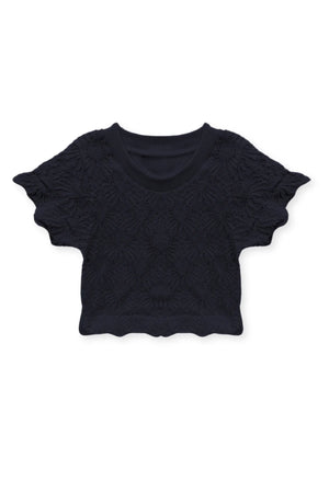 Black Maizie Stretch Tee