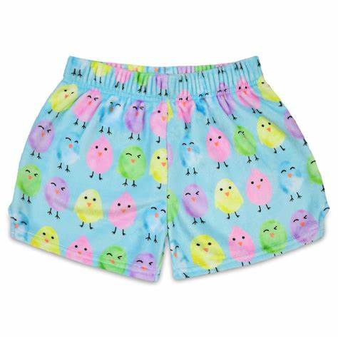 Eggcellent Chicks Plush Shorts