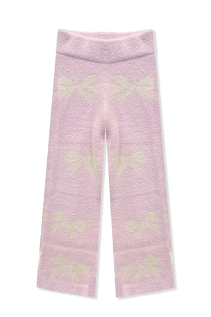 Katie J NYC Pink Bow Parker Crew Neck