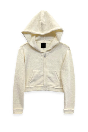 Winter White Parker Zip Hoody