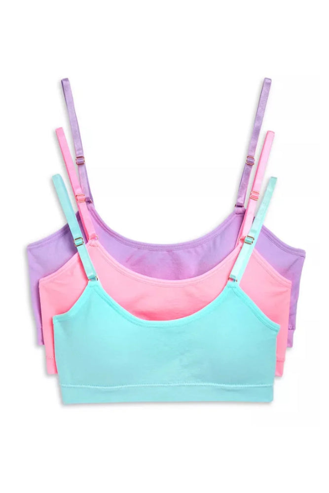Tween Pastel Seamless Cami Bralette Set of 3