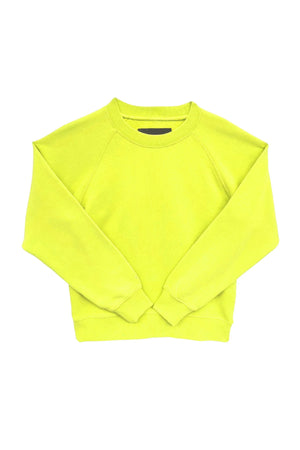 Neon Yellow Shane Oversized Crew Sweatshirt