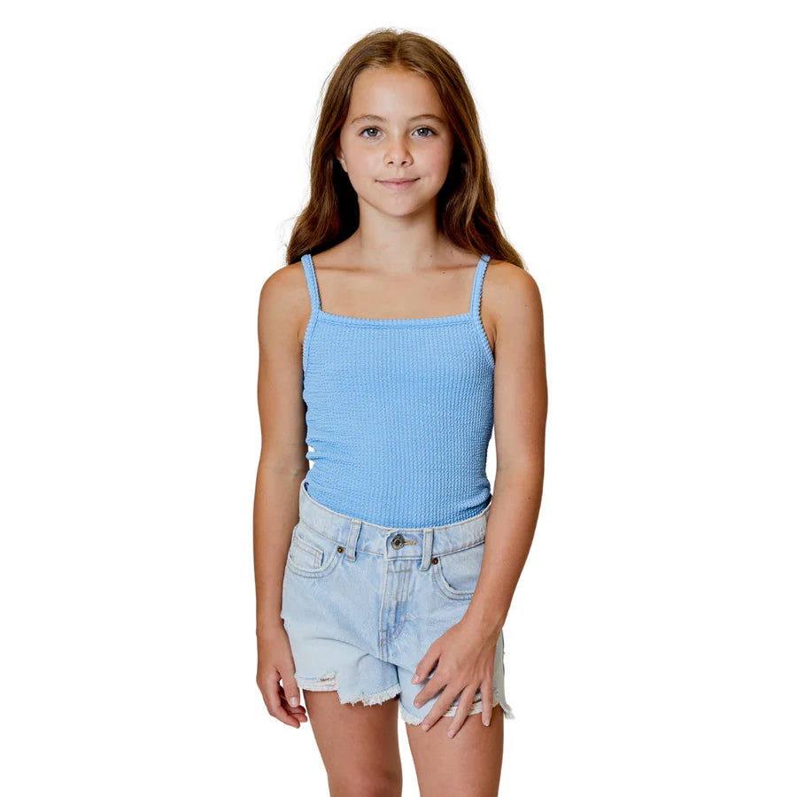 Design History Soft Denim Blue Tank