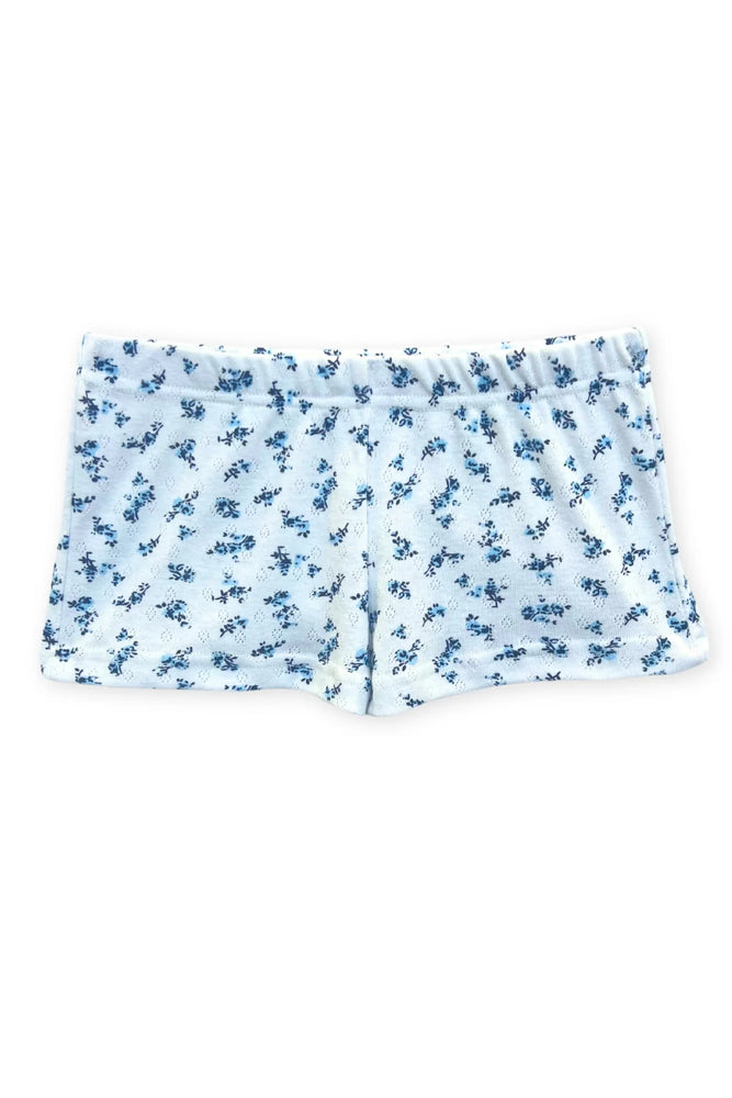 Marina Blue Floral Shorts