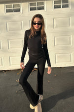 Katie J NYC Black Tween Roll Over Pants