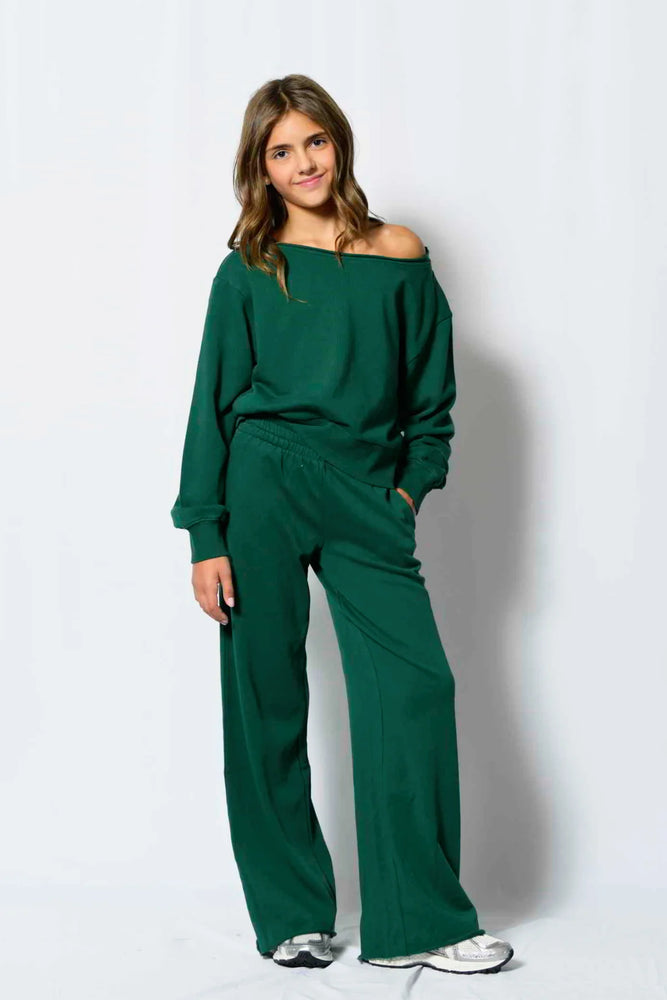 Bottle Green Tristan Vintage Sweatpants
