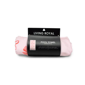 Pink Ribbon Bow Pool Towel