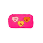 Pink Conversation Heart Cosmetic Bag