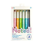 Noted 2 in 1 Micro Fine Tip Pen & Highlighter Set